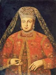 Porträt der Zarin Marfa Matveyevna (1664-1715)